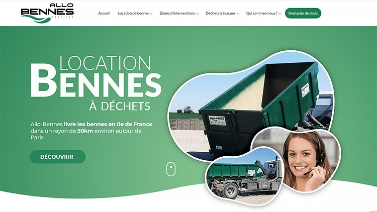 Relooking du site allo-benne.fr